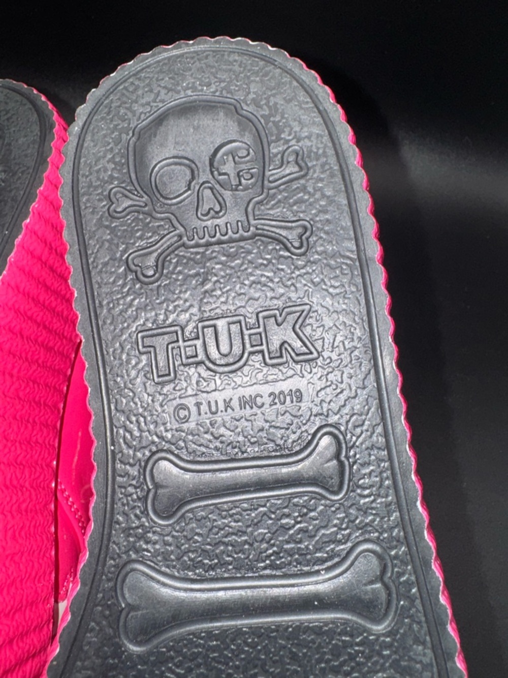 SOLD. T.U.K. Hot Pink Creepers Size 7 Patent Leather Platform - Picture 17 of 17